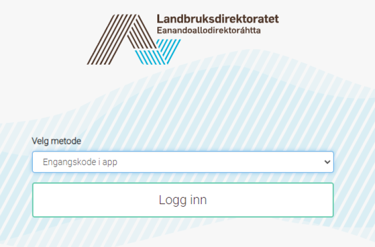 Velg "Engangskode i app" fra nedtrekkslisten og velg "Logg inn".