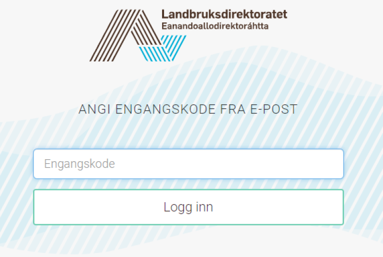 Angi engangskode fra e-post og fyll inn i ruten "Engangskode" for å få registrert app.