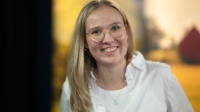 Bilde viser Åslaug Bjerke fra Kunnskapskonferansen 2025