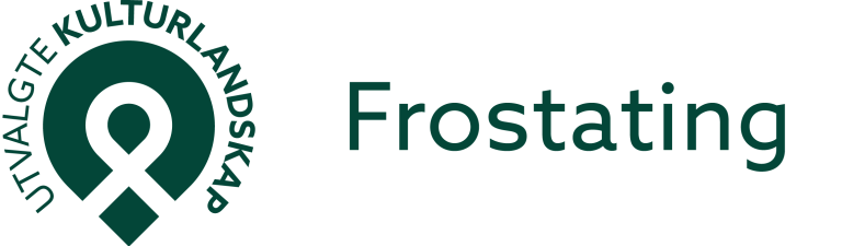 Bokmål logo for utvalgte kulturlandskap i Frostating