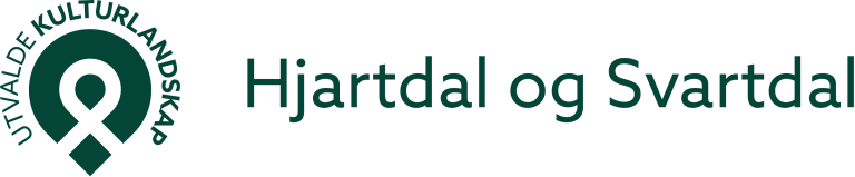 Nynorsk logo for utvalgte kulturlandskap i Hjartdal og Svartdal