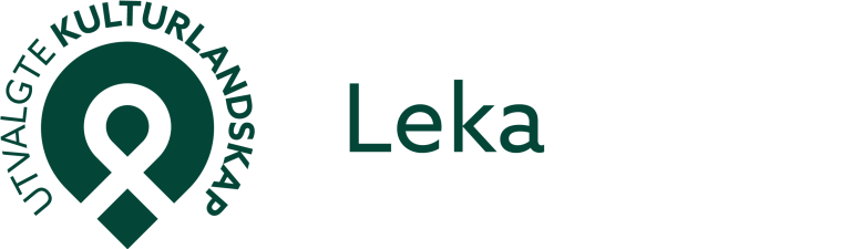 Bokmål logo for utvalgte kulturlandskap i Leka