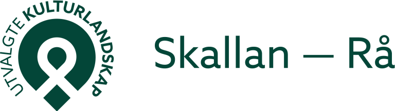 Bokmål logo for utvalgte kulturlandskap i Skallan - Rå