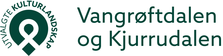 Bokmål logo for utvalgte kulturlandskap i Vanggrøftdalen og Kjurrudalen