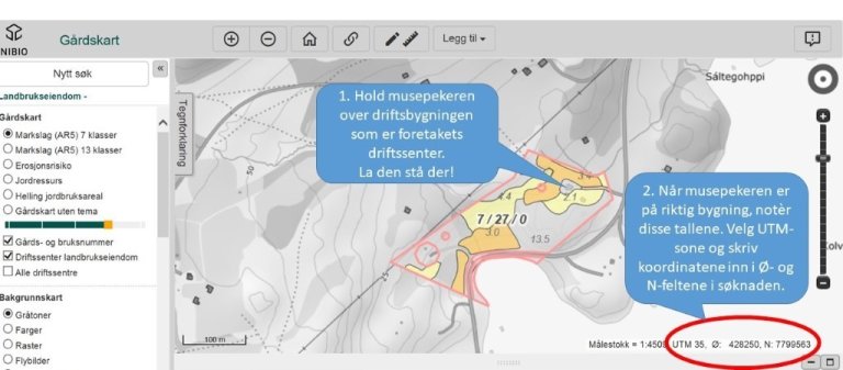 Melde fra om feil registrert driftssenter - Landbruksdirektoratet