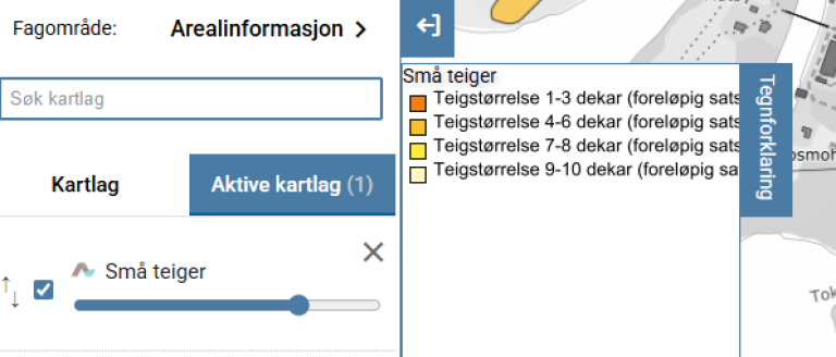 Bilde viser arealinformasjon
