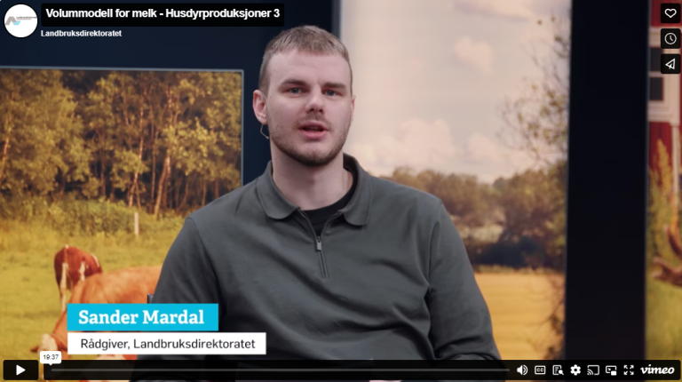 Volummodell for melk - hvordan har ny prismodell påvirket primærprodusentene?