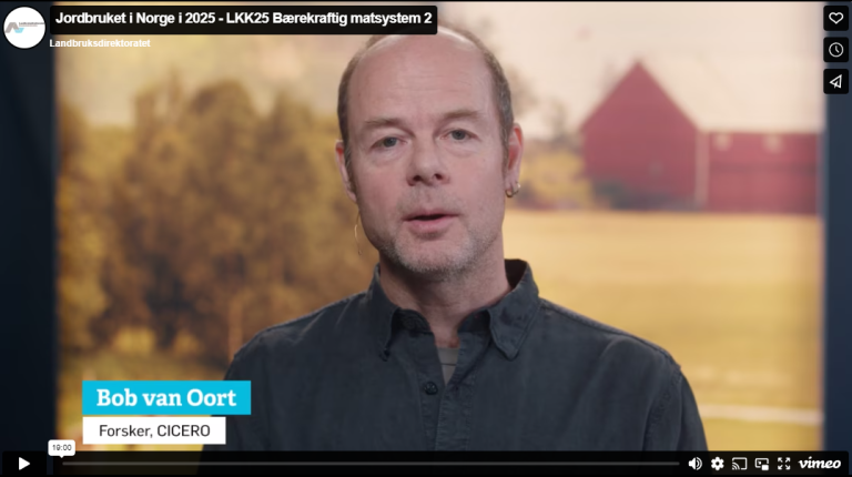 Hvor bærekraftig er jordbruket i Norge i 2025, sett opp mot ulike mål?